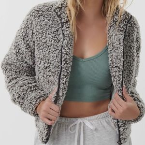 Garage Sherpa jacket gray two tone